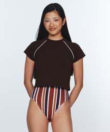 DELIGHTPOOL（ディライトプール）の「Kate Water Top - Brown（Tシャツ/カットソー）」