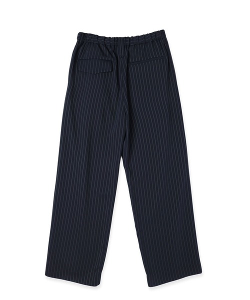 CULLNI（クルニ）の「Stripe Double Cloth Tuck Wide Pant（スラックス・メンズ・ネイビー/ブラック・0/1/2）」の7枚目の写真