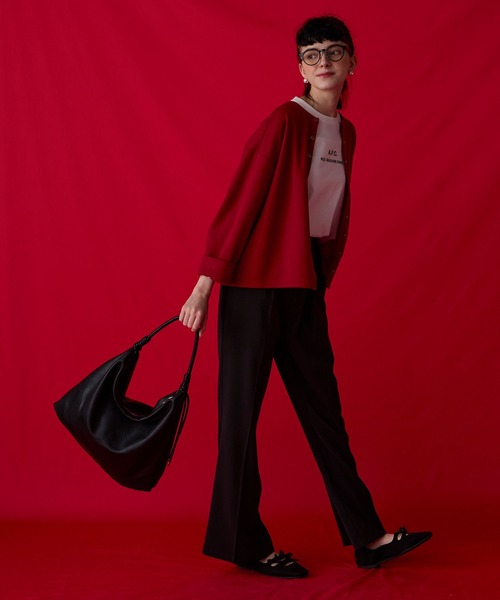 BONLECILL Marche(ボンルシールマルシェ)の「【BONLECILL Marche】《A4収納》ノットハンドルホーボーバッグ(ショルダーバッグ・レディース・ブラウン/ベージュ/ブラック・FREE)」の18枚目の写真