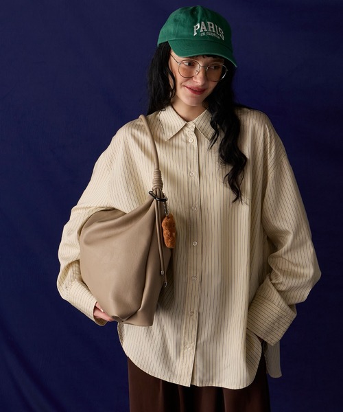 BONLECILL Marche(ボンルシールマルシェ)の「【BONLECILL Marche】《A4収納》ノットハンドルホーボーバッグ(ショルダーバッグ・レディース・ブラウン/ベージュ/ブラック・FREE)」の4枚目の写真