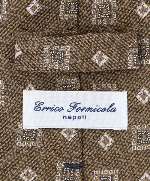 ERRICO FORMICOLA(エッリコフォルミコラ)の「<ERRICO FORMICOLA>コモン ジャガード ネクタイ(ネクタイ・メンズ・ブラウン系/ネイビー・FREE)」の5枚目の写真