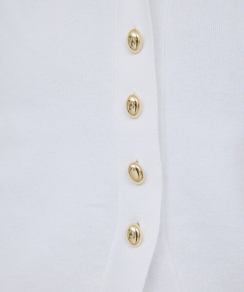 GALLARDAGALANTE（ガリャルダガランテ）の「【手洗い可】ペプラムニットカーデ（カーディガン/ボレロ・レディース・ブラック/ホワイト/ブラウン・FREE）」の11枚目の写真