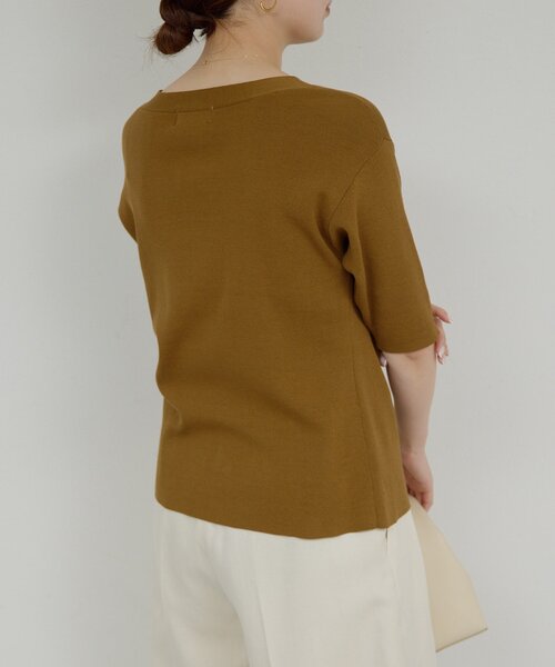 GALLARDAGALANTE（ガリャルダガランテ）の「【手洗い可】ペプラムニットカーデ（カーディガン/ボレロ・レディース・ブラック/ホワイト/ブラウン・FREE）」の21枚目の写真