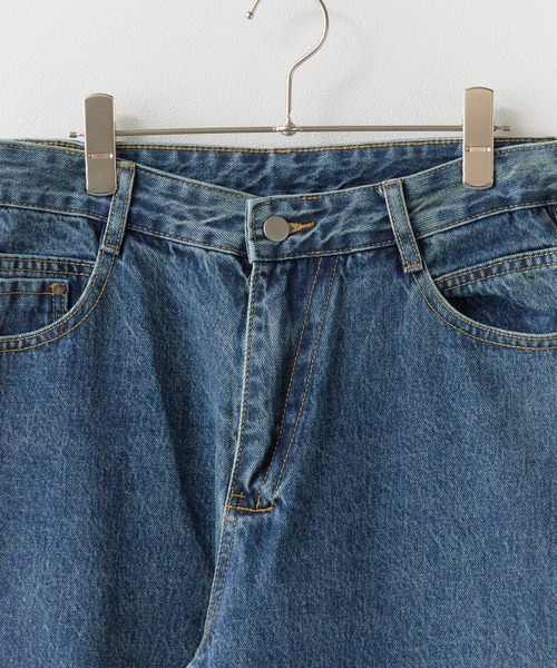 ALL RUNS（オールランズ）の「5ポケット コットンワイドデニムパンツ 2026年春夏（デニムパンツ・メンズ・ネイビー/ブルー・M/L）」の5枚目の写真