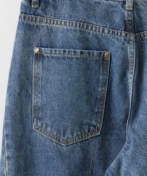 ALL RUNS（オールランズ）の「5ポケット コットンワイドデニムパンツ 2026年春夏（デニムパンツ・メンズ・ネイビー/ブルー・M/L）」の8枚目の写真
