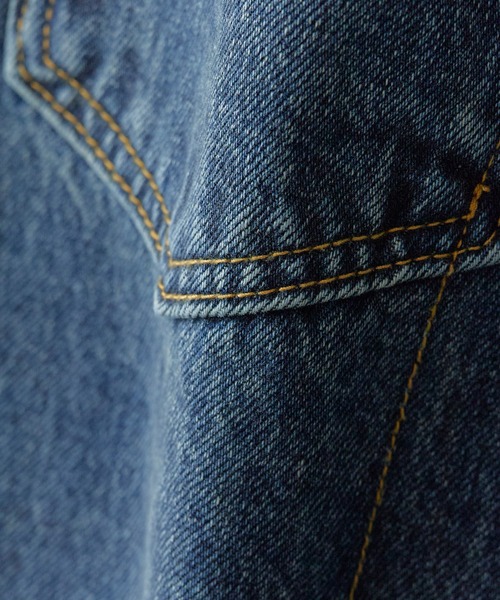 ALL RUNS（オールランズ）の「5ポケット コットンワイドデニムパンツ 2026年春夏（デニムパンツ・メンズ・ネイビー/ブルー・M/L）」の9枚目の写真