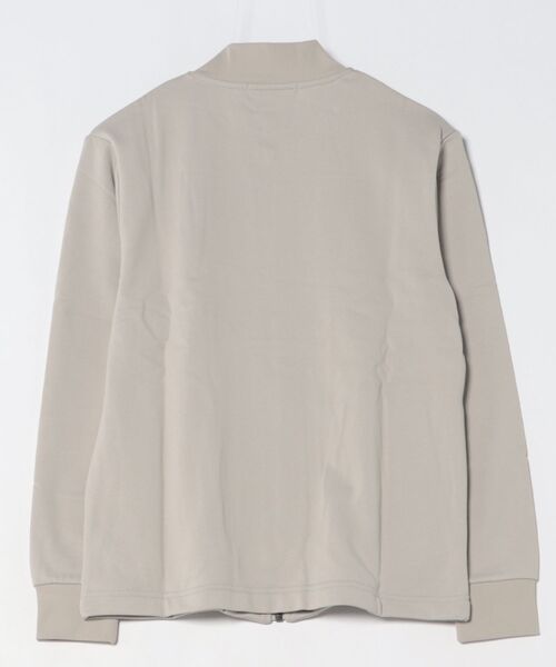 m.f.editorial（エムエフエディトリアル）の「【カットアウター 羽織り】KAITEKI+ ストレッチ ミニ裏毛 リブブルゾン（カーディガン/ボレロ・メンズ・グレー系その他2/ベージュ・MEDIUM/LARGE）」の3枚目の写真