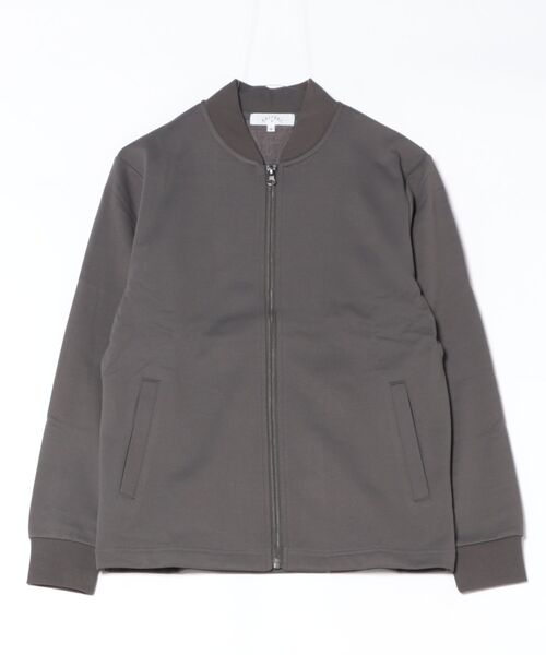 m.f.editorial（エムエフエディトリアル）の「【カットアウター 羽織り】KAITEKI+ ストレッチ ミニ裏毛 リブブルゾン（カーディガン/ボレロ・メンズ・グレー系その他2/ベージュ・MEDIUM/LARGE）」の13枚目の写真