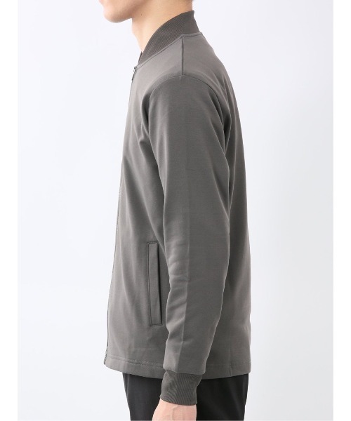 m.f.editorial（エムエフエディトリアル）の「【カットアウター 羽織り】KAITEKI+ ストレッチ ミニ裏毛 リブブルゾン（カーディガン/ボレロ・メンズ・グレー系その他2/ベージュ・MEDIUM/LARGE）」の20枚目の写真