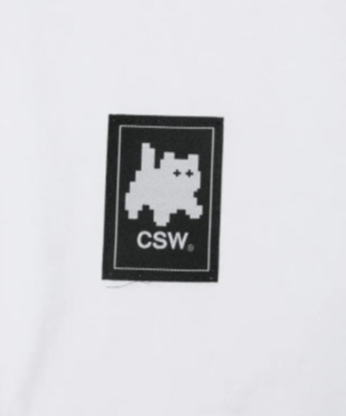 CATSAVETHEWORLD（キャットセーブザワールド）の「◇CATSAVETHEWORLD◇ブランド直輸入正規品/クロップド丈/レギュラー丈/着丈が選べる/ベーシックロゴハーフティー SIGNATURE PATCH HALF T（Tシャツ/カットソー・レディース・ブラック/ホワイト・L/M）」の17枚目の写真