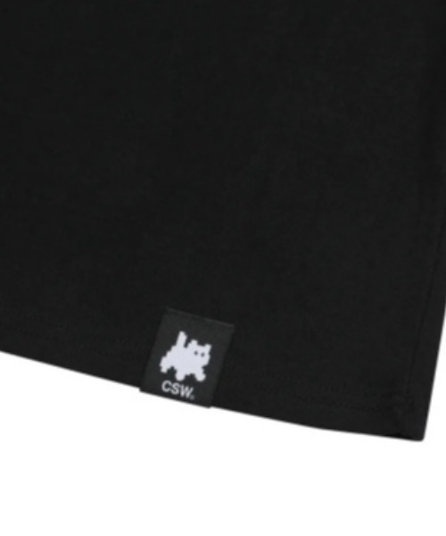 CATSAVETHEWORLD（キャットセーブザワールド）の「◇CATSAVETHEWORLD◇ブランド直輸入正規品/クロップド丈/レギュラー丈/着丈が選べる/ベーシックロゴハーフティー SIGNATURE PATCH HALF T（Tシャツ/カットソー・レディース・ブラック/ホワイト・L/M）」の20枚目の写真