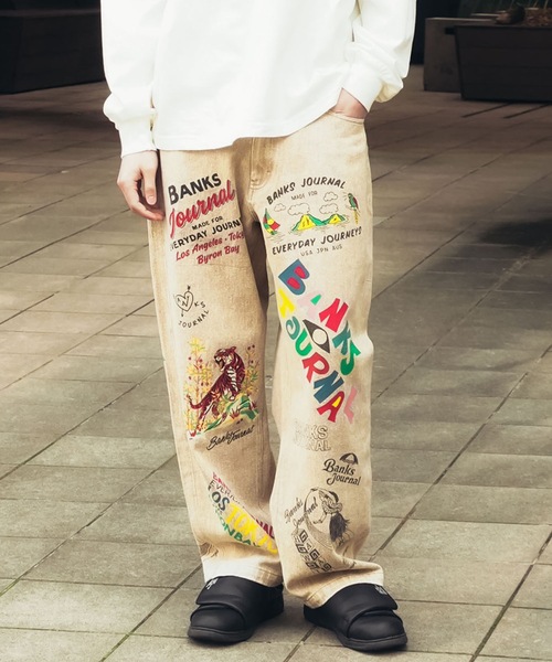 BANKS(バンクス)の「CHINO PANTS/ BANKS JOURNAL(バンクスジャーナル) チノロングパンツ(その他パンツ・メンズ・ブラウン/ベージュ・MEDIUM/LARGE)」の3枚目の写真