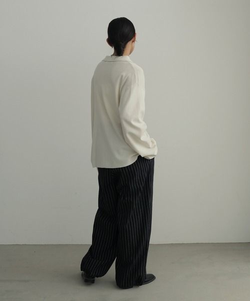 hellam(へラム)の「リネンライクストライプジョガーパンツ(その他パンツ・レディース・ブラック/アイボリー/ブラウン・FREE)」の21枚目の写真