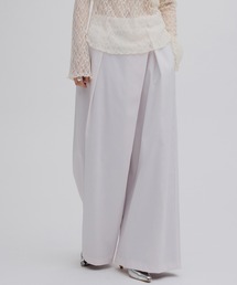 Ameri | DRY TWILL ASYMMETRY TUCK PANTS(スラックス)