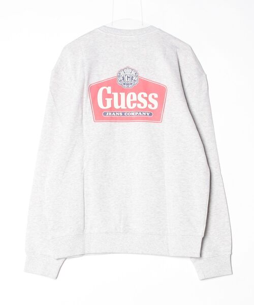 GUESS JEANS（ゲスジーンズ）の「GUESS JEANS Regular Royal Crewneck スウェット  （スウェット・メンズ・ブラック/ライトパープル/グレー・LARGE/MEDIUM/SMALL/X-LARGE）」の16枚目の写真