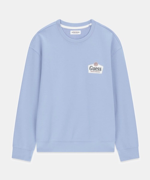 GUESS JEANS（ゲスジーンズ）の「GUESS JEANS Regular Royal Crewneck スウェット  （スウェット・メンズ・ブラック/ライトパープル/グレー・LARGE/MEDIUM/SMALL/X-LARGE）」の7枚目の写真