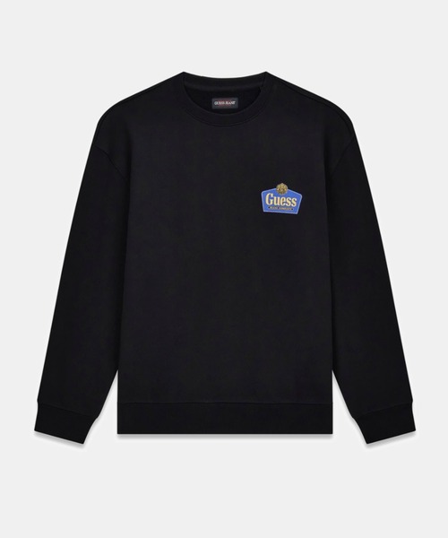 GUESS JEANS（ゲスジーンズ）の「GUESS JEANS Regular Royal Crewneck スウェット  （スウェット・メンズ・ブラック/ライトパープル/グレー・LARGE/MEDIUM/SMALL/X-LARGE）」の15枚目の写真