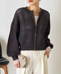 Jena espace merveilleux | 【WEB限定】メッシュニットブルゾン(ブルゾン)