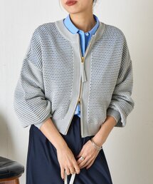 Jena espace merveilleux（ジェナ　エスパスメルヴェイユ）の「【WEB限定】メッシュニットブルゾン（ブルゾン）」
