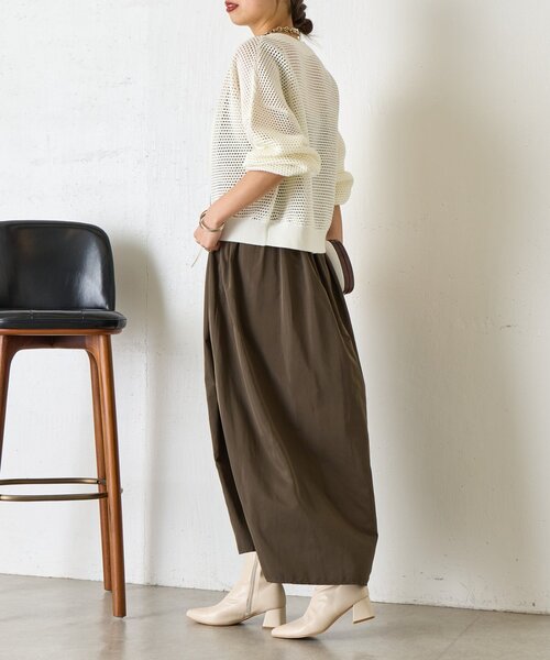 Jena espace merveilleux(ジェナ エスパスメルヴェイユ)の「【WEB限定/リバイバル】メッシュニットブルゾン(ブルゾン・レディース・ブラック/ライトグレー/チャコールグレー/オフホワイト・FREE)」の8枚目の写真