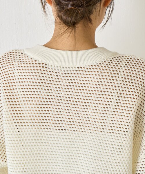 Jena espace merveilleux(ジェナ エスパスメルヴェイユ)の「【WEB限定/リバイバル】メッシュニットブルゾン(ブルゾン・レディース・ブラック/ライトグレー/チャコールグレー/オフホワイト・FREE)」の22枚目の写真