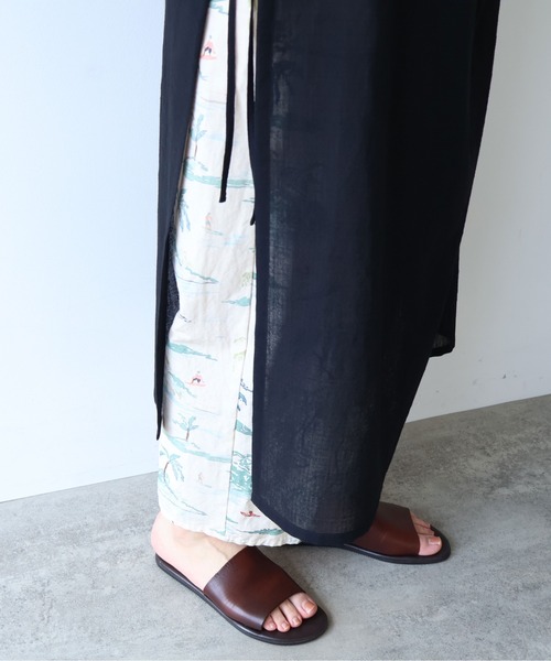 yuni（ユニ　）の「sheer summer Wool-Polyester Voil strings キャミワンピース（ワンピース・レディース・グリーン/ブラック・FREE）」の19枚目の写真