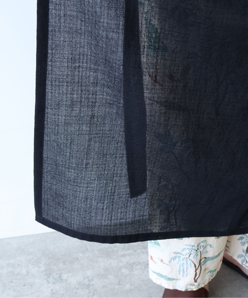 yuni（ユニ　）の「sheer summer Wool-Polyester Voil strings キャミワンピース（ワンピース・レディース・グリーン/ブラック・FREE）」の20枚目の写真