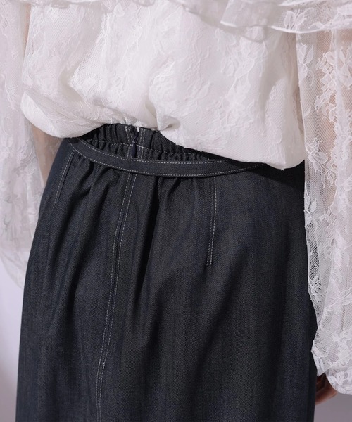 Mystrada（マイストラーダ）の「ベルト付きタイトスカート（スカート・レディース・ネイビー・38/36/34）」の5枚目の写真