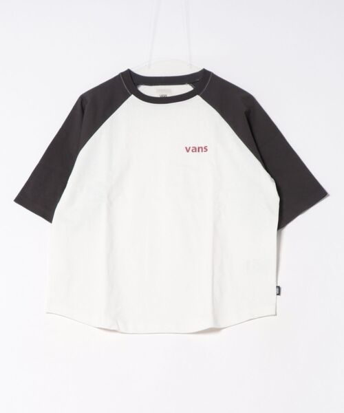 VANS(バンズ)の「VANSアパレル(WJ) ヴァンズ W raglan sleeves cropped TEE ロングスリーブ 126R3020601 ABC-MART限定 SUMIKURO(Tシャツ/カットソー・レディース・ブラック・MEDIUM/SMALL)」の1枚目の写真