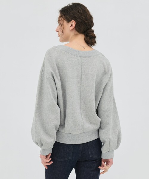 PUBLIC TOKYO（パブリックトウキョウ）の「【2026春新作】タックスリーブスウェットTOP（スウェット・レディース・ダークグレー/ライトグレー・FREE）」の16枚目の写真
