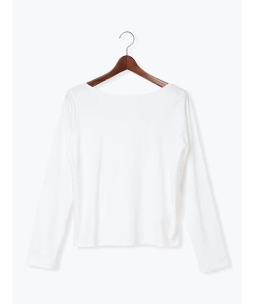 Te chichi(テチチ)の「前後2WAYネックデザインロンT《2026 spring catalog item》(Tシャツ/カットソー・レディース・オフホワイト/グレー/ピンク・F)」の11枚目の写真