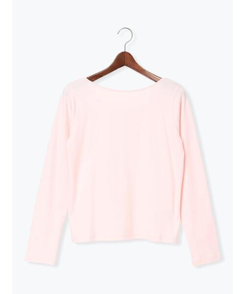 Te chichi(テチチ)の「前後2WAYネックデザインロンT《2026 spring catalog item》(Tシャツ/カットソー・レディース・オフホワイト/グレー/ピンク・F)」の12枚目の写真