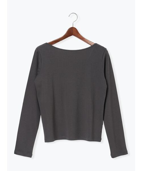 Te chichi(テチチ)の「前後2WAYネックデザインロンT《2026 spring catalog item》(Tシャツ/カットソー・レディース・オフホワイト/グレー/ピンク・F)」の13枚目の写真