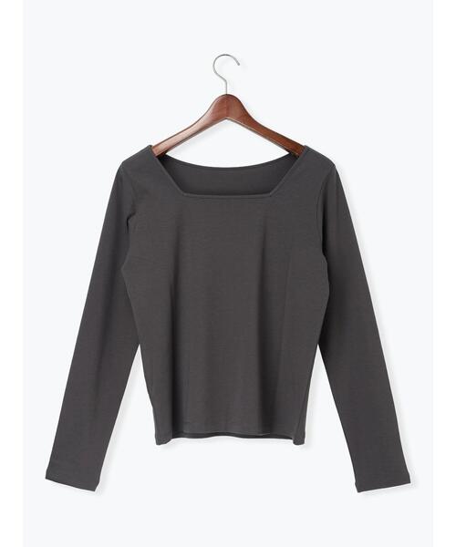 Te chichi(テチチ)の「前後2WAYネックデザインロンT《2026 spring catalog item》(Tシャツ/カットソー・レディース・オフホワイト/グレー/ピンク・F)」の14枚目の写真