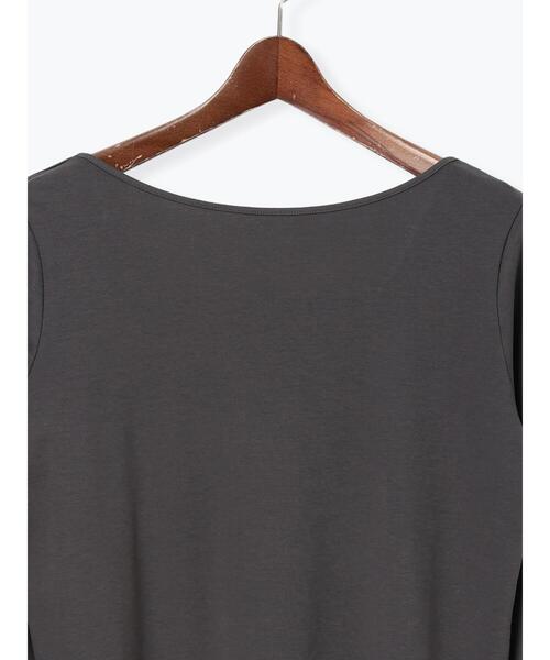 Te chichi(テチチ)の「前後2WAYネックデザインロンT《2026 spring catalog item》(Tシャツ/カットソー・レディース・オフホワイト/グレー/ピンク・F)」の15枚目の写真