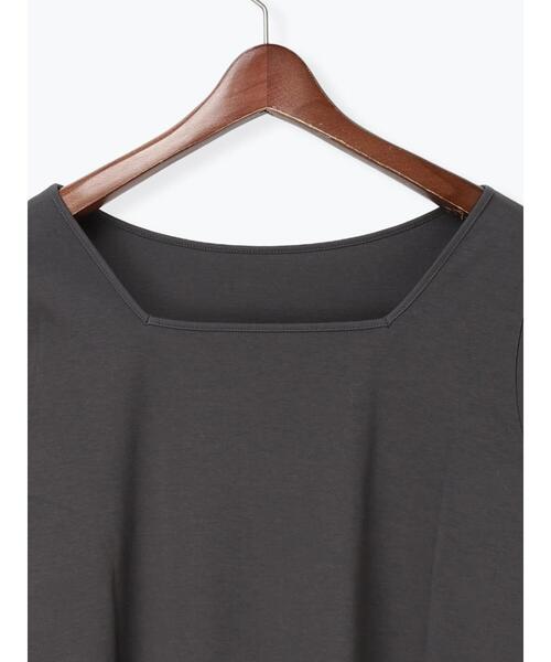 Te chichi(テチチ)の「前後2WAYネックデザインロンT《2026 spring catalog item》(Tシャツ/カットソー・レディース・オフホワイト/グレー/ピンク・F)」の18枚目の写真