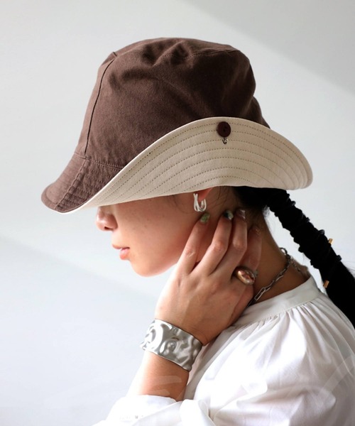 antiqua(アンティカ)の「TORRENT HAT トレントハット(ハット・レディース・ブラウン系その他・L/M/S)」の1枚目の写真