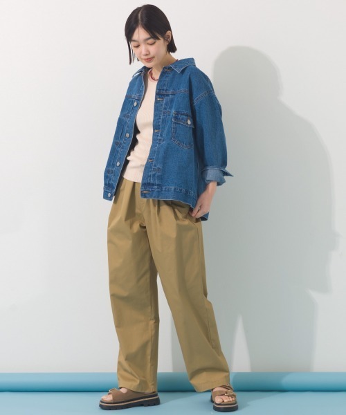 OMNES（オムネス）の「ヴィンテージライクデニムジャケット（デニムジャケット・レディース・インディゴブルー/ブルー・FREE）」の11枚目の写真