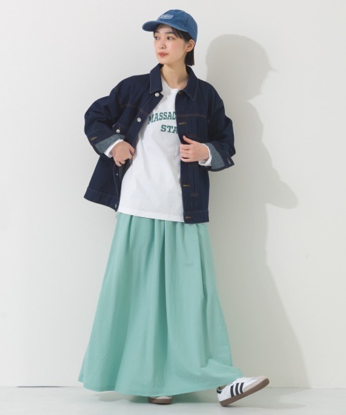 OMNES（オムネス）の「ヴィンテージライクデニムジャケット（デニムジャケット・レディース・インディゴブルー/ブルー・FREE）」の6枚目の写真