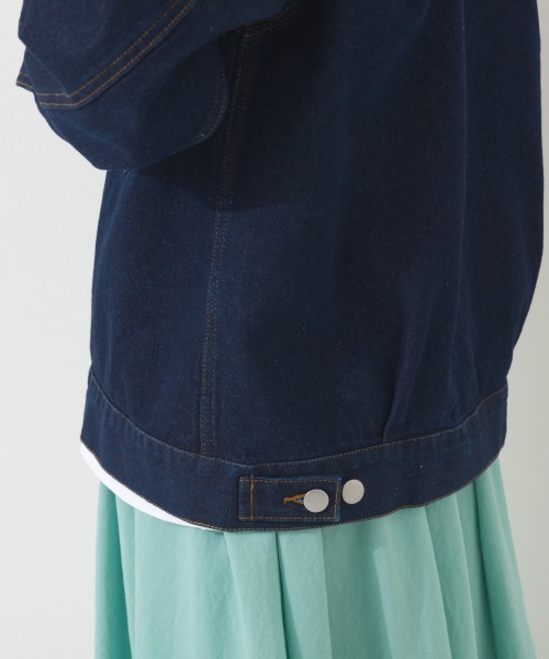 OMNES（オムネス）の「ヴィンテージライクデニムジャケット（デニムジャケット・レディース・インディゴブルー/ブルー・FREE）」の16枚目の写真