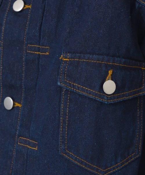 OMNES（オムネス）の「ヴィンテージライクデニムジャケット（デニムジャケット・レディース・インディゴブルー/ブルー・FREE）」の17枚目の写真