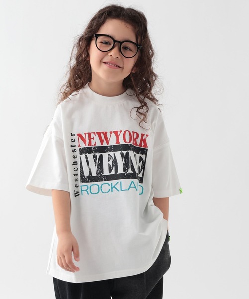 GEORGE'S（ジョージズ）の「【KIDS】スーベニアプリントTシャツ（Tシャツ/カットソー・キッズ・オフホワイト/杢グレー/スミクロ・110/130/150）」の2枚目の写真