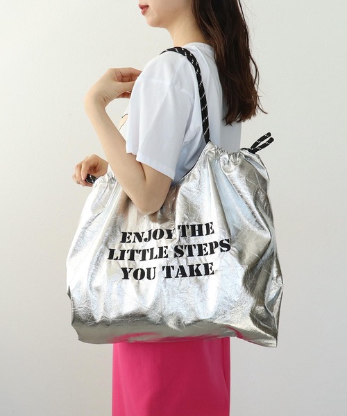 Cepica(セピカ)の「ロゴ刺繍マーケットバッグ(トートバッグ・レディース・シルバー・FREE)」の3枚目の写真