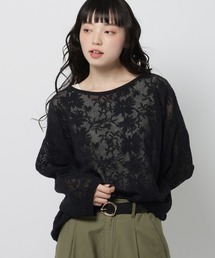 niko and... | フラワー刺繍ロングスリーブプルオーバー(Tシャツ/カットソー)