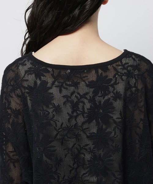 niko and...（ニコアンド）の「フラワー刺繍ロングスリーブプルオーバー（Tシャツ/カットソー・レディース・ブラック/オフホワイト/セージグリーン・FREE）」の17枚目の写真