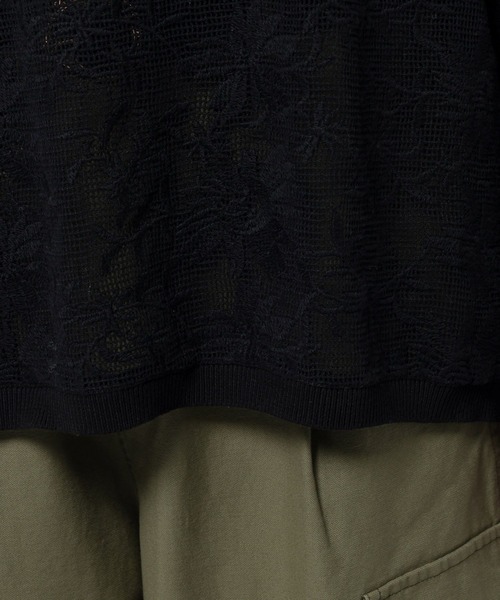 niko and...（ニコアンド）の「フラワー刺繍ロングスリーブプルオーバー（Tシャツ/カットソー・レディース・ブラック/オフホワイト/セージグリーン・FREE）」の19枚目の写真