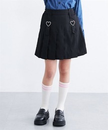 飾りベルト付プリーツパンツインスカート