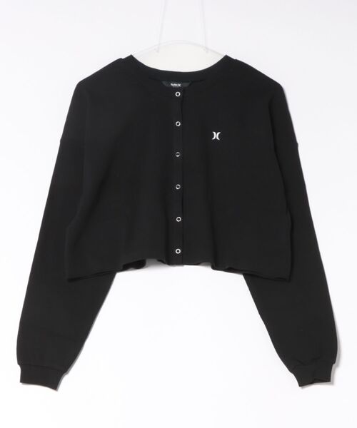 Hurley (ハーレー)の「Hurley/ハーレー ショート丈 カーディガン レディース RIB CROPPED CARDIGAN WCLS261025(Tシャツ/カットソー・レディース・ホワイト/ブラック/アッシュ・M)」の8枚目の写真