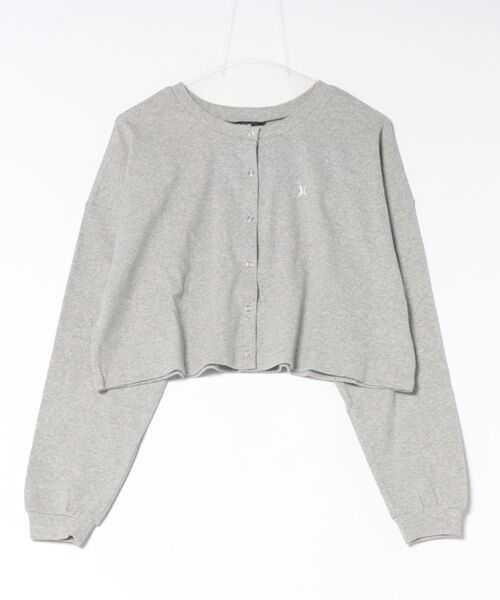 Hurley (ハーレー)の「Hurley/ハーレー ショート丈 カーディガン レディース RIB CROPPED CARDIGAN WCLS261025(Tシャツ/カットソー・レディース・ホワイト/ブラック/アッシュ・M)」の10枚目の写真