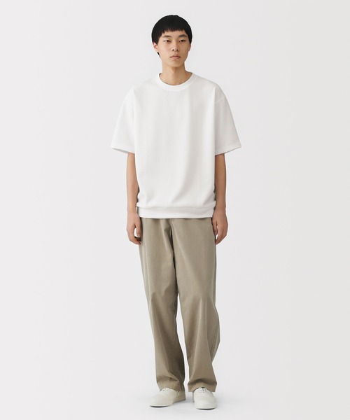 無印良品（ムジルシリョウヒン）の「紳士 ＵＶカット乾きやすいワッフルクルーネック半袖Ｔシャツ（Tシャツ/カットソー・メンズ・ダークネイビー/ブラウン系/ライトブルー/ブラック/グレー/オフホワイト・XL/L/M/S）」の7枚目の写真